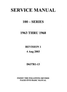 Cessna Model 100 Series D637-1-13 Service Manual 1963 – 2003