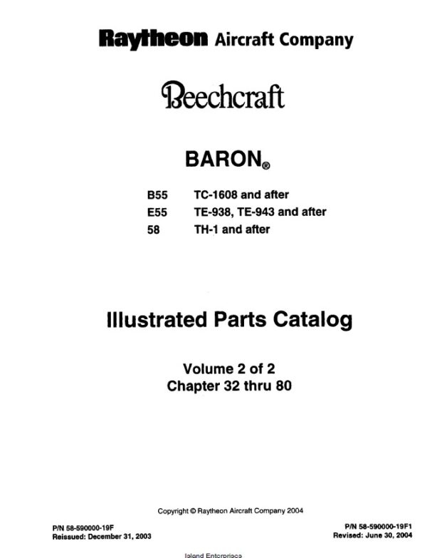 Beechcraft Baron B55 E55 58 Illustrated Parts Catalog.2